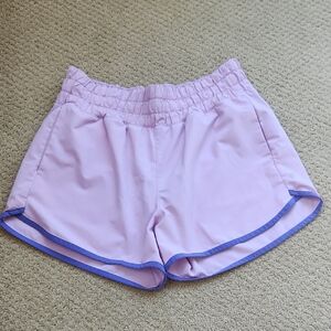 Athleta Girl Purple Shorts with Dark Purple Trim